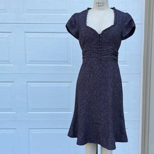 Purple tweed dress by Nanette Leoore